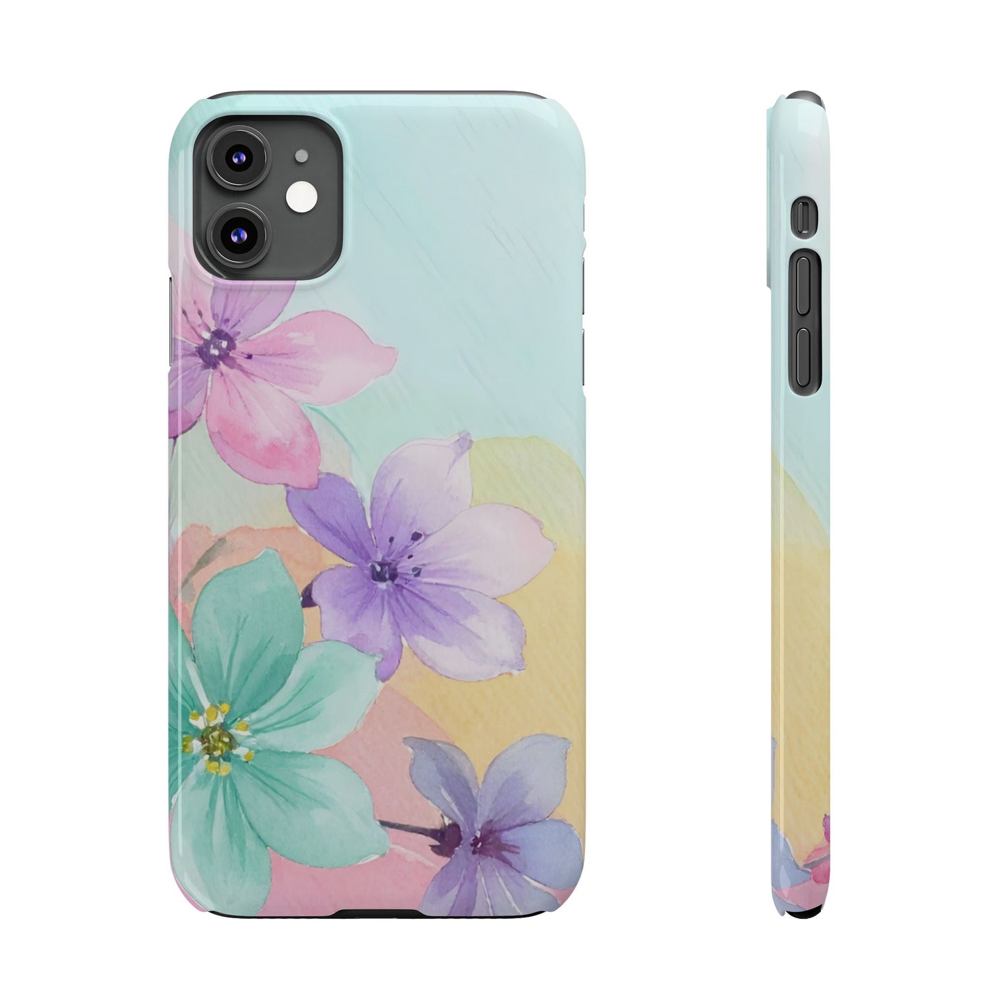 Slim Phone Case – Water Petal