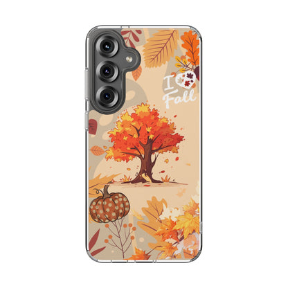 Clear Phone Case – Fall in Love