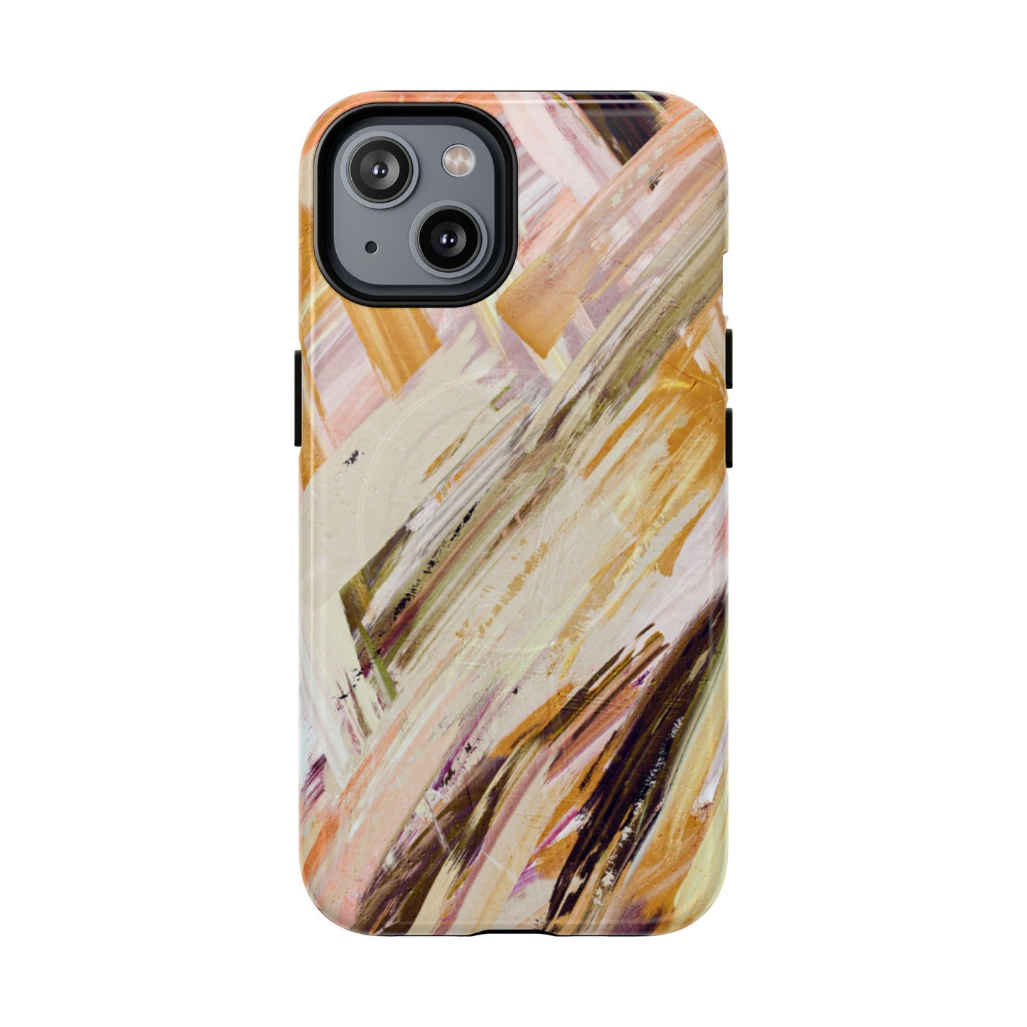 Protective Magnetic Phone Case – Brush & Bronze