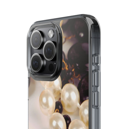 Clear Phone Case – Noir Pearl