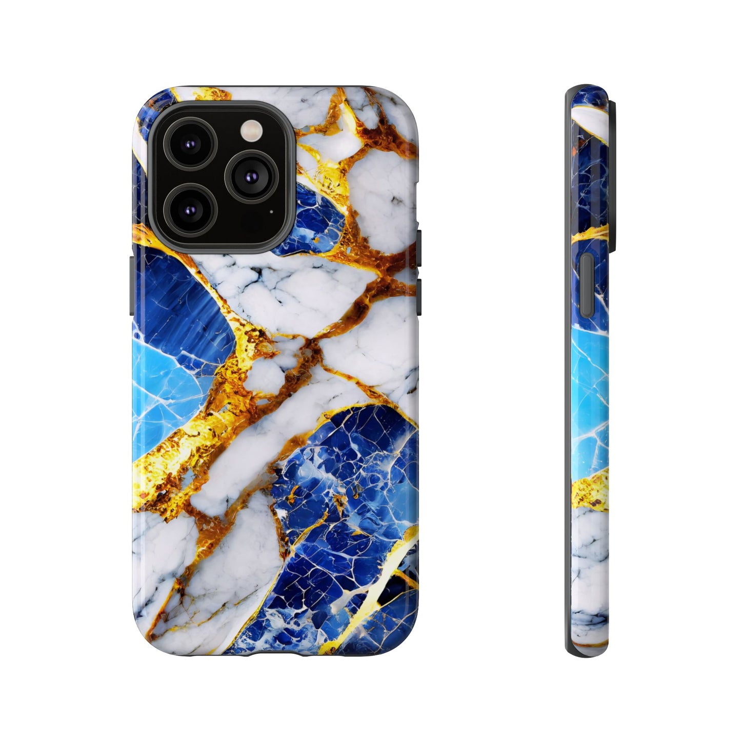 Protective Phone Case – Sapphire Veins