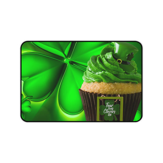 Neoprene Desk Mat – Lucky Clover Cupcake