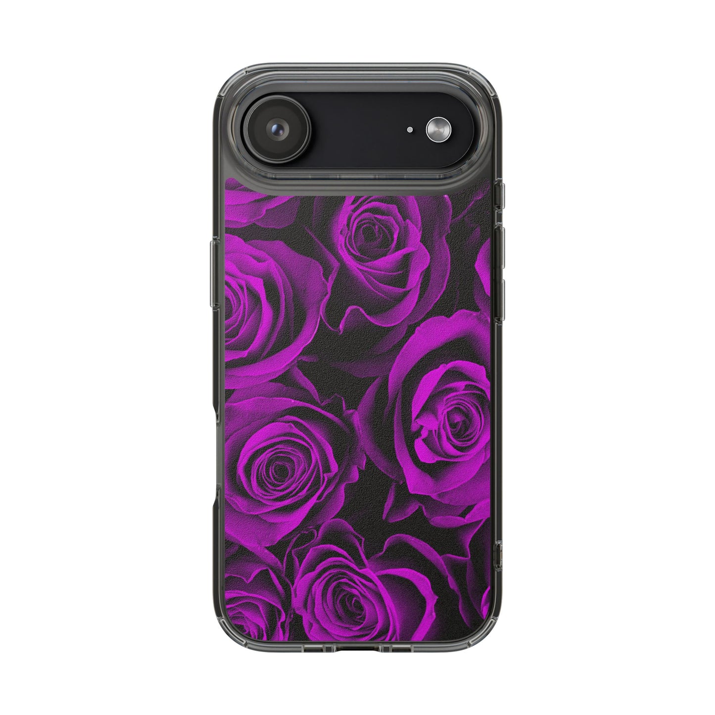 Clear Phone Case – Amethyst Roses