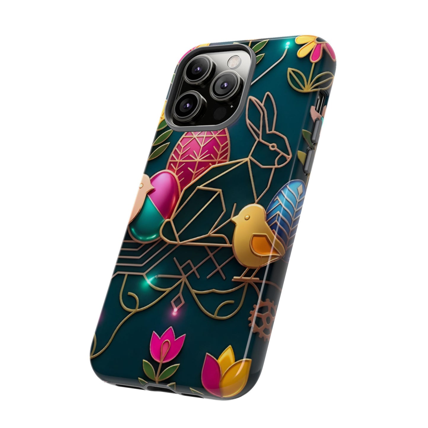 Protective Phone Case – Jeweled Garden