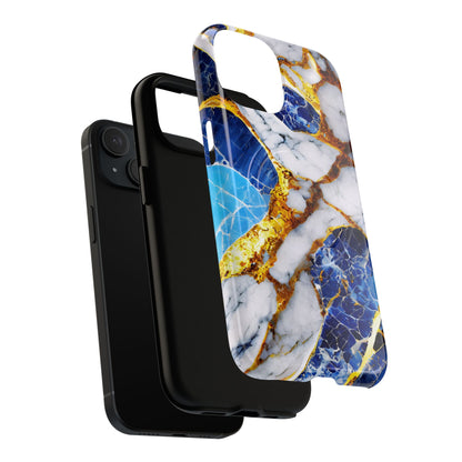 Protective Magnetic Phone Case – Sapphire Veins