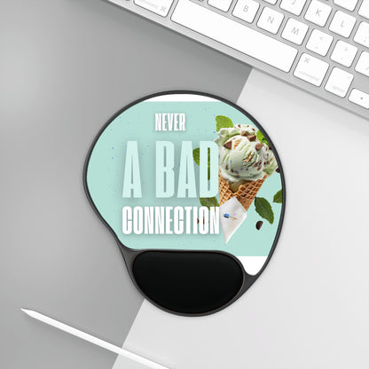Ergonomic Never a Bad Connection – Ice Cream Mouse Pad with Wrist Rest