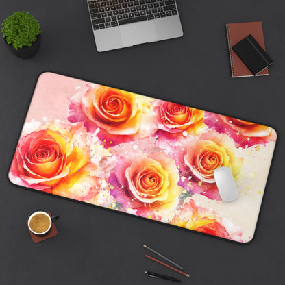 Desk Mat – Sunset Roses
