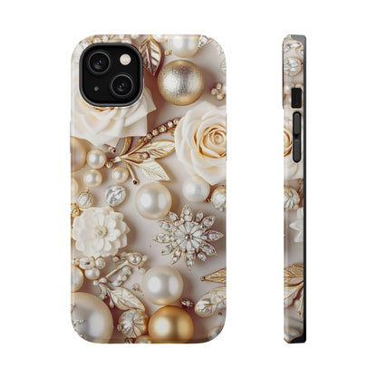 Wireless-Charging Compatible Case – Ivory Opulence