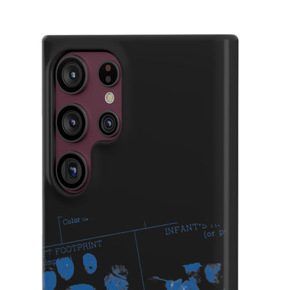Snap Phone Case – Mom’s Little Blue Footprints