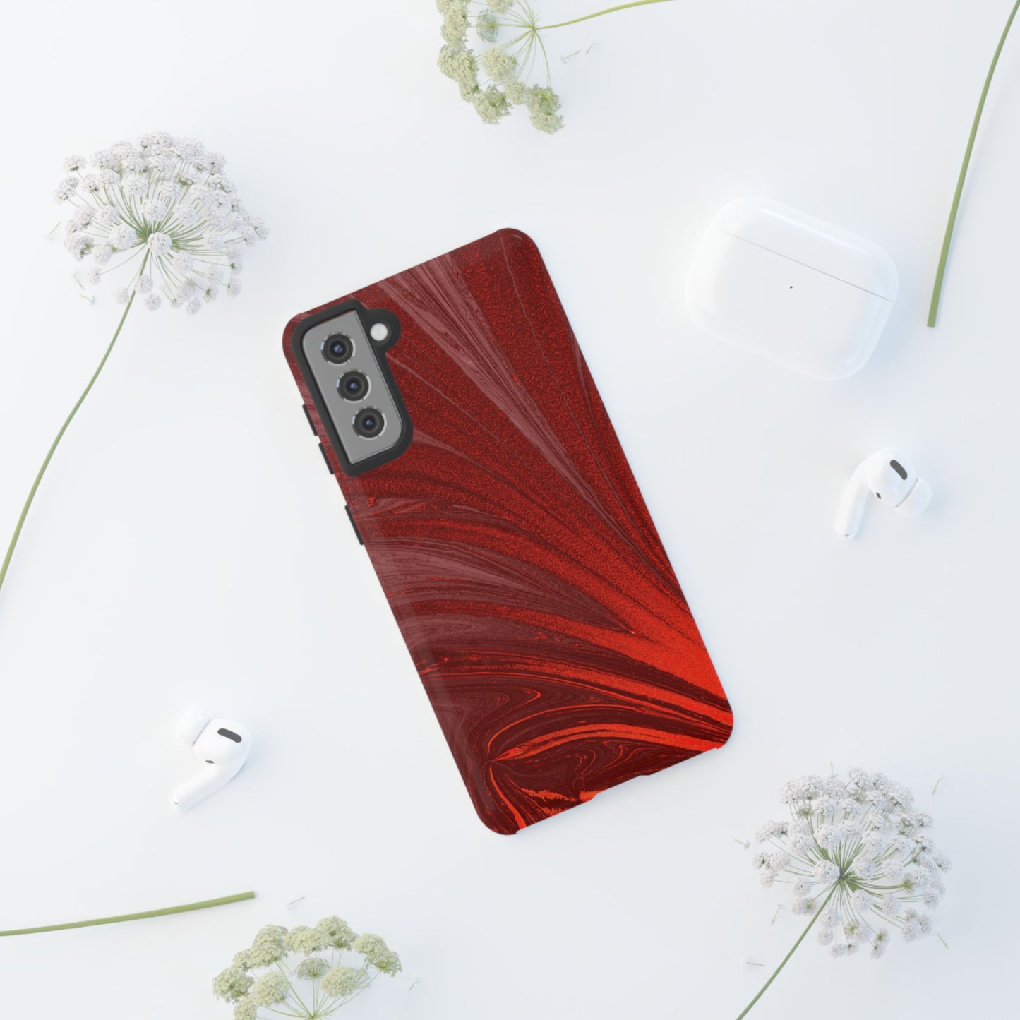Protective Phone Case – Crimson Current