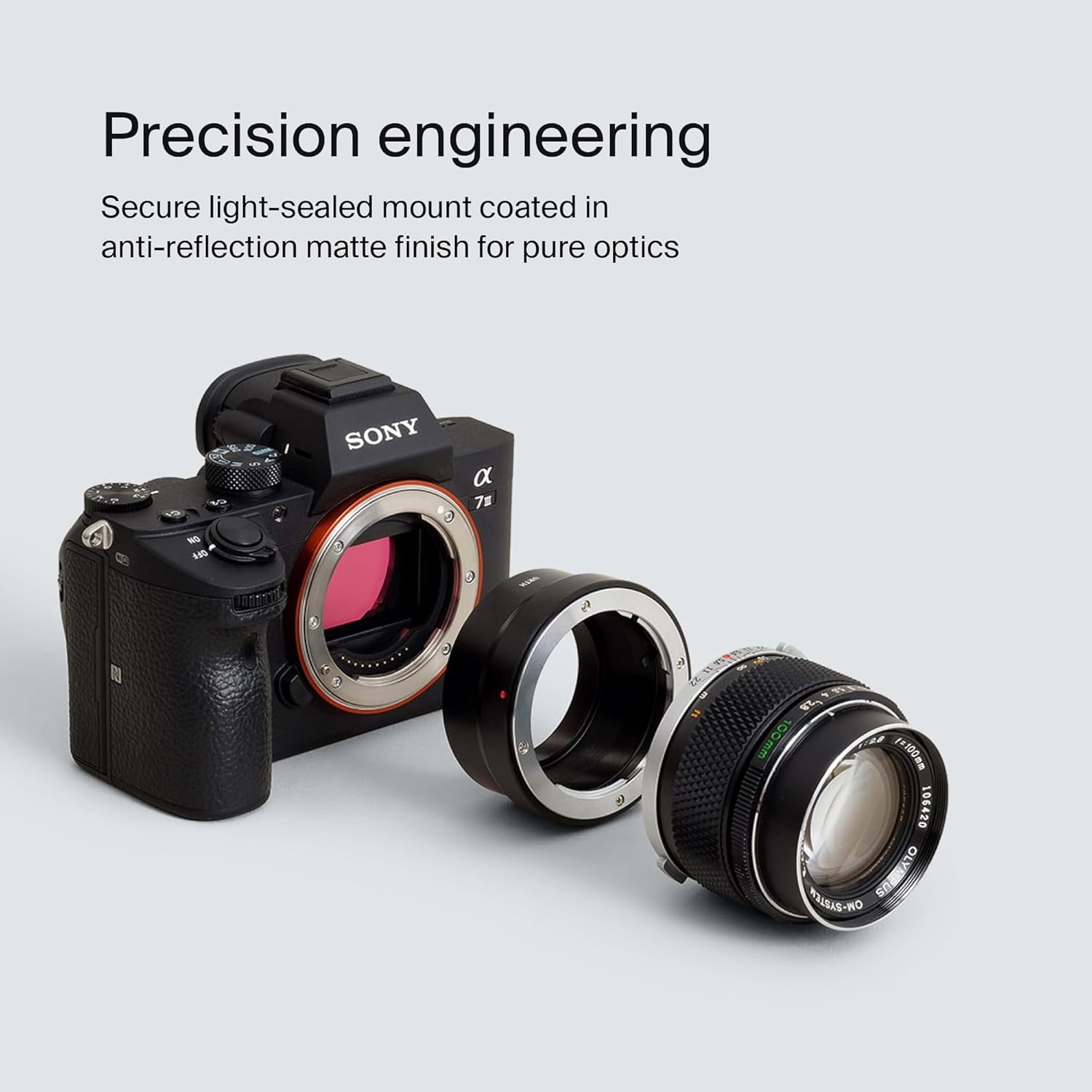 Lens Mount Adapter: Compatible with Olympus OM Lens to Sony E Camera Body