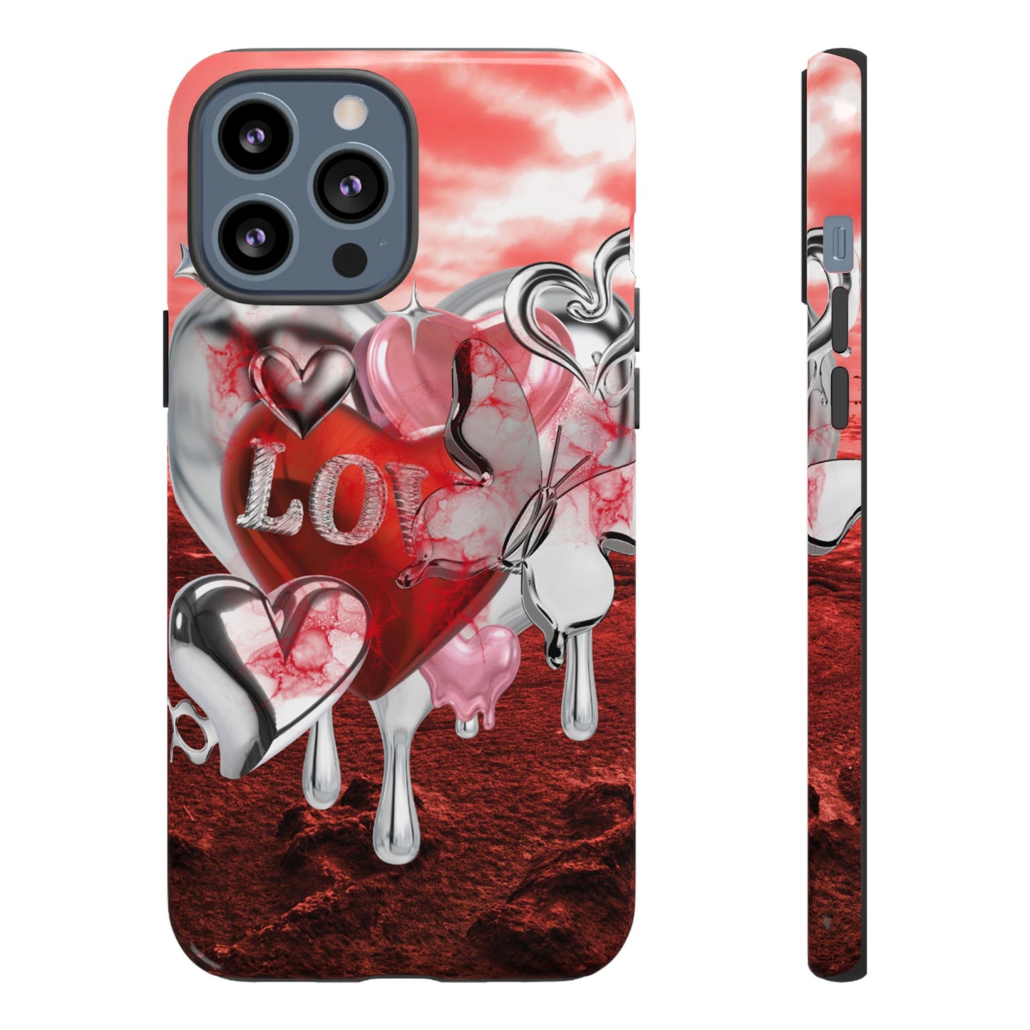 Protective Phone Case – Chrome Love