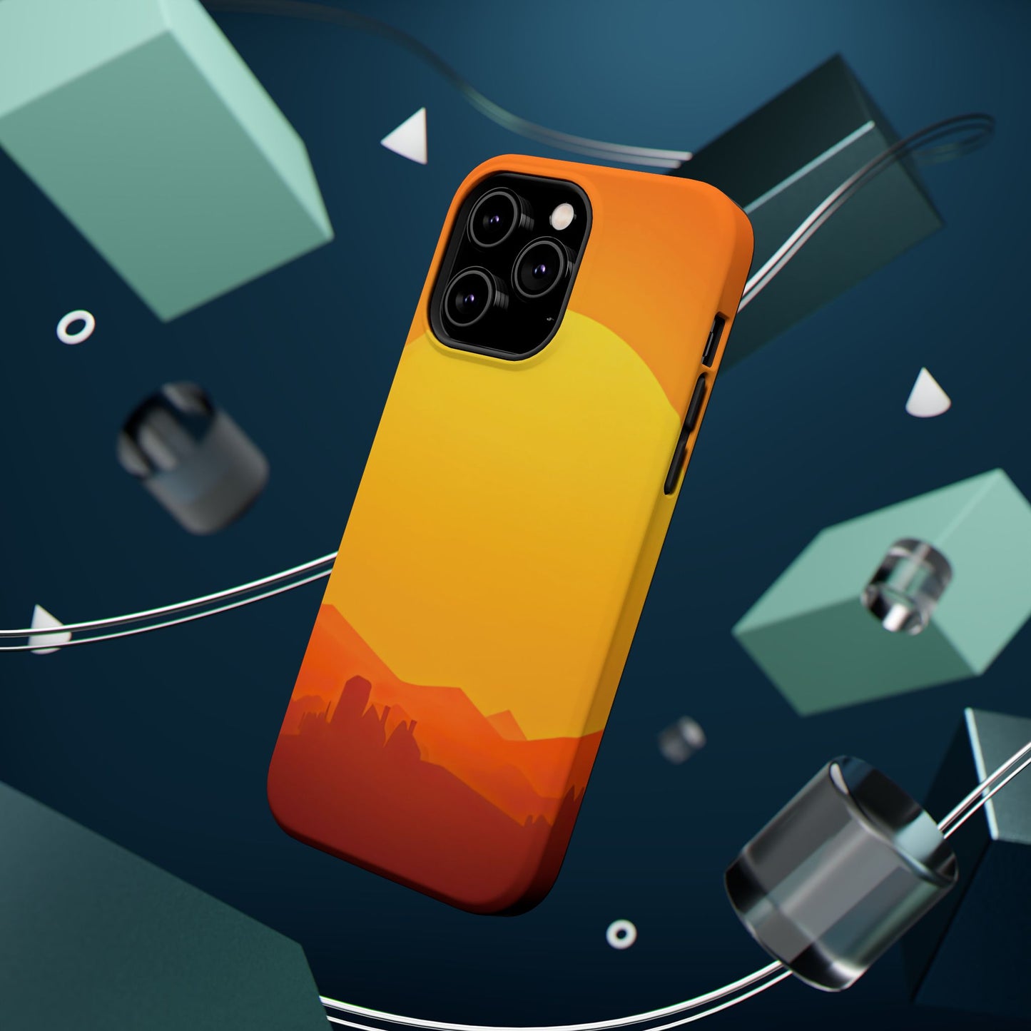 Wireless-Charging Compatible Case – Desert Sunrise