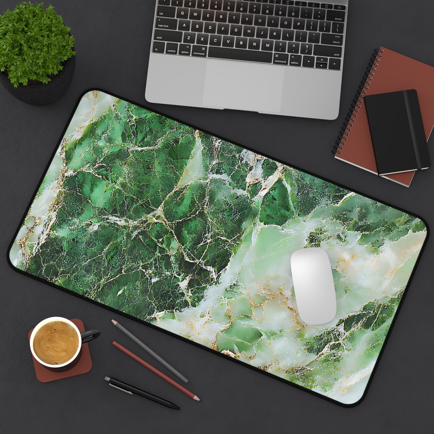 Neoprene Desk Mat – Gilded Jade