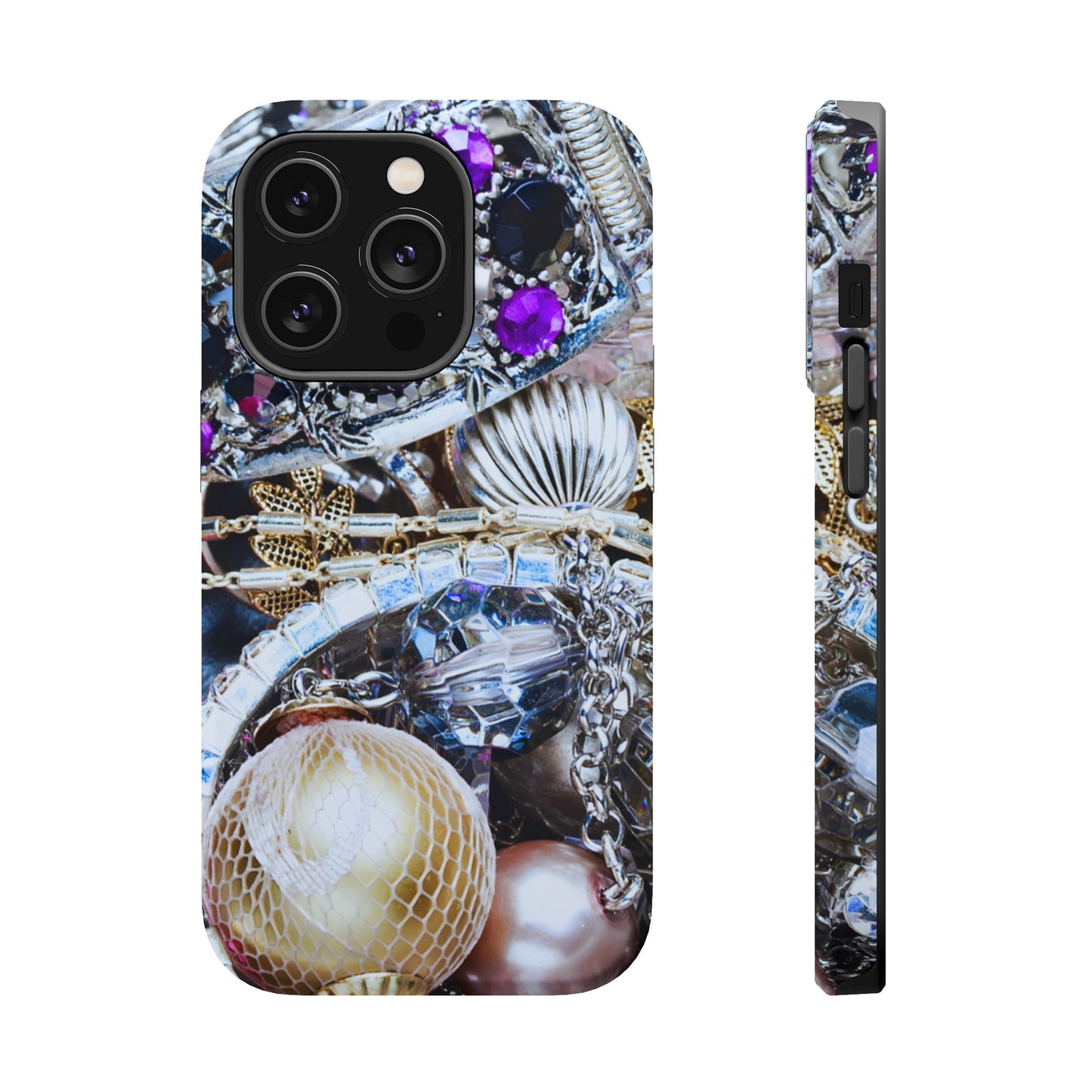 Wireless-Charging Compatible Case – Chrome Jewel