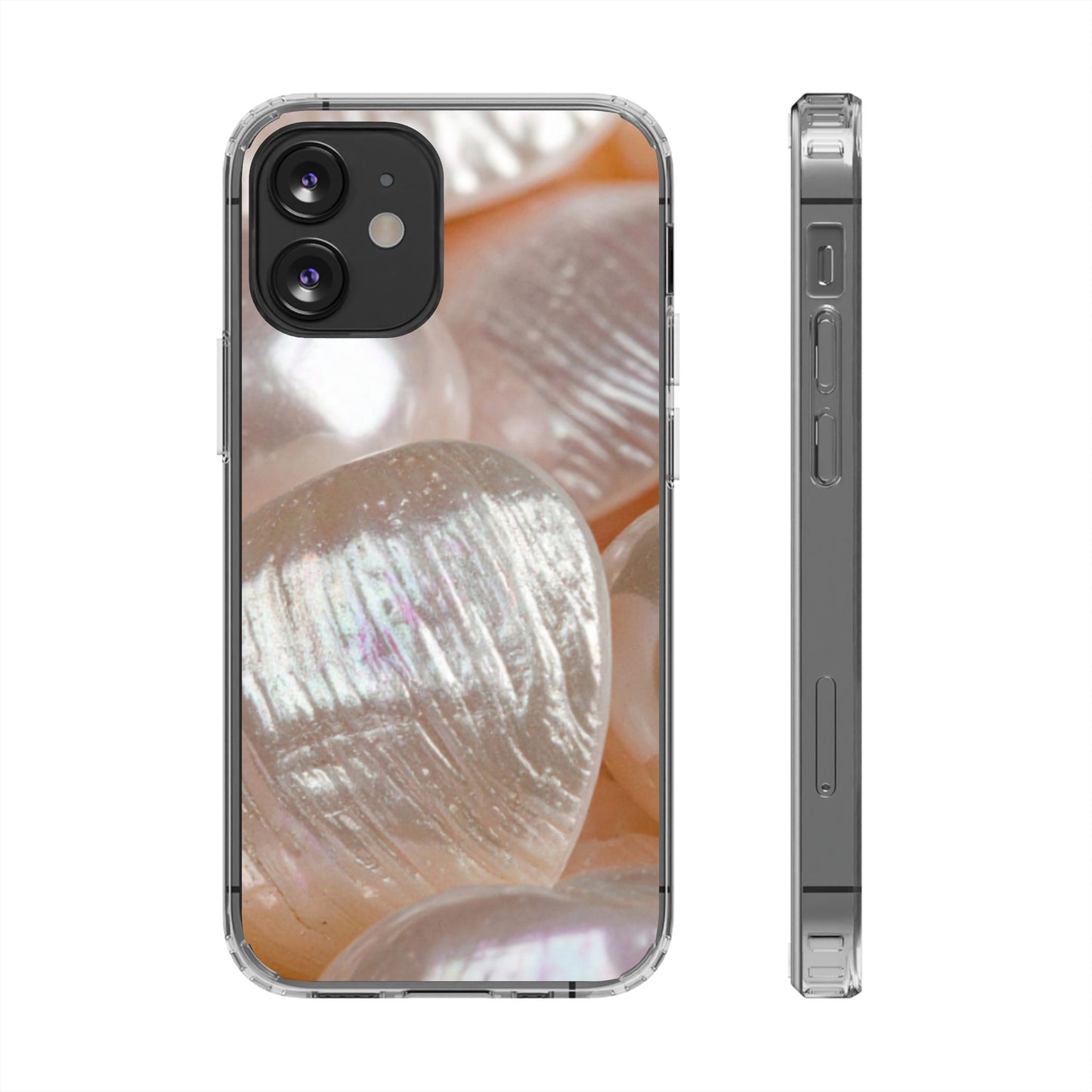 Clear Phone Case – Blush Pearl