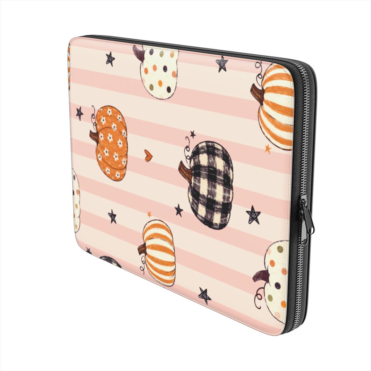 Vegan-Friendly Laptop Sleeve – Pumpkin Picnic