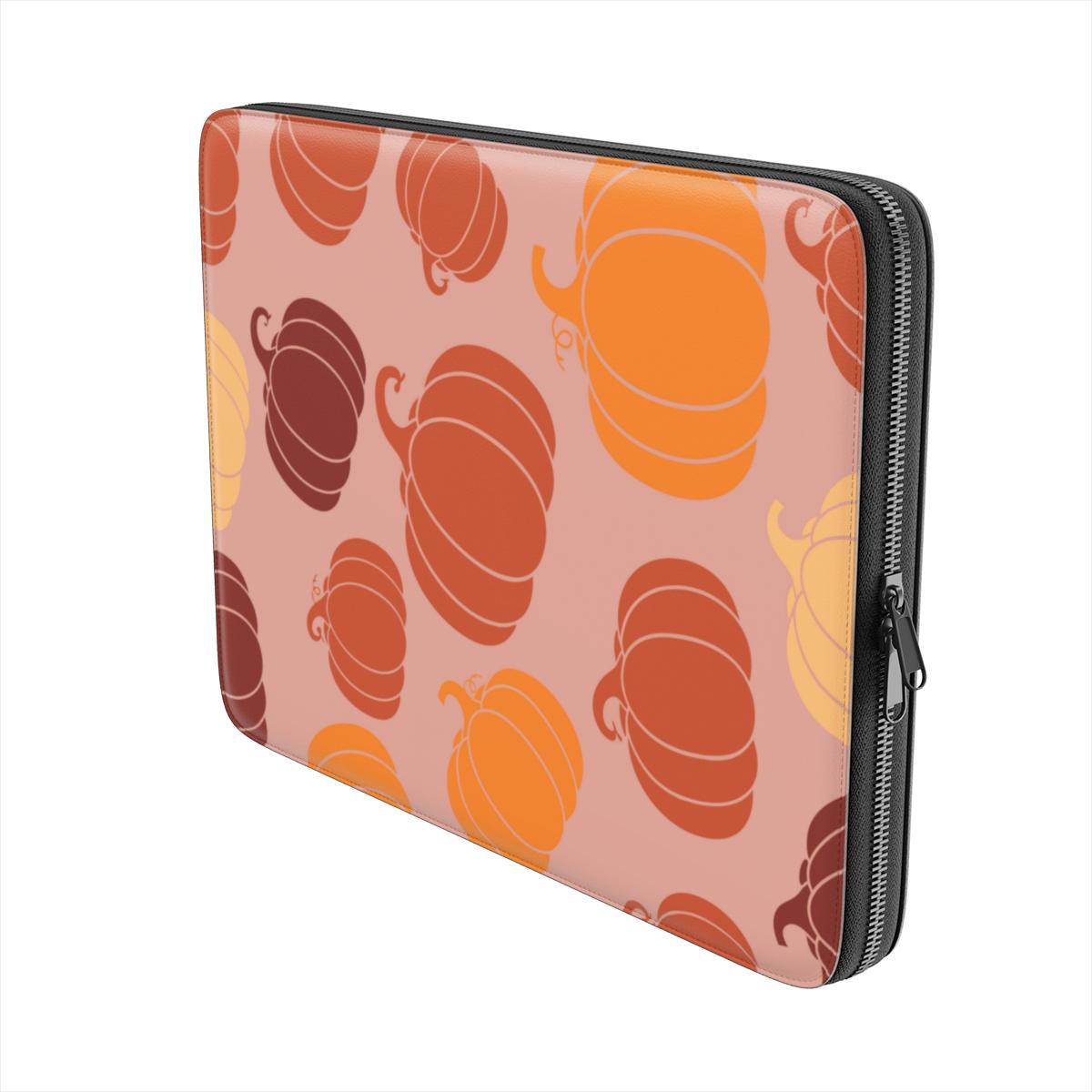 Vegan-Friendly Laptop Sleeve – Pumpkin Mood