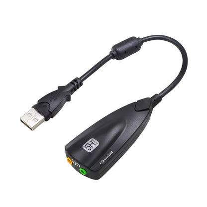 5HV2 Stereo 7.1 Channel with Cable Sound Card USB Sound Card Computer Games Dedicated External High-End Sound Card