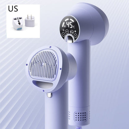 Smart Pet Hair Dryer - Silent Grooming Blow Dryer with Comb for Dogs & Cats (Safe & Gentle)