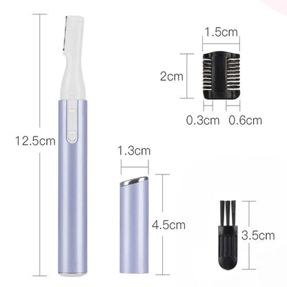 Eyebrow Hair Trimmer Women Electric Hair Remover Eyebrow Shaper Pen Portable Facial Hair Razor for Facial Hair Removal & Eyebrows