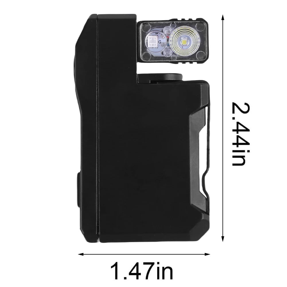 Portable Flat Pocket Flashlight 400 Lumens Magnetic Keychain Flashlight Small Flashlight for Outdoor Camping Hiking