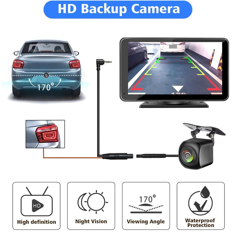 2025 Wireless CarPlay Stereo: Suction Mount, Rear Camera, MirrorLink, Portrait/Landscape