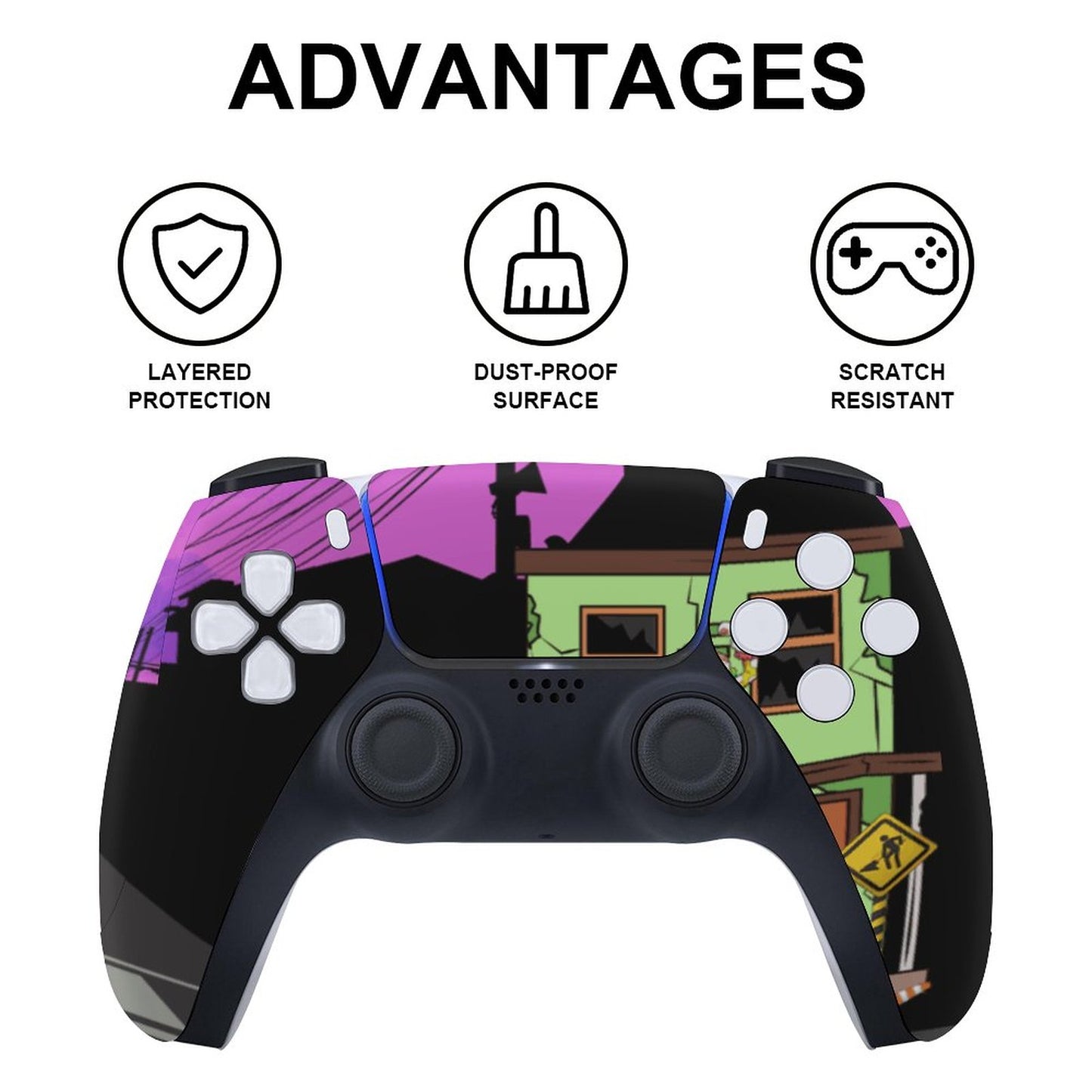 Custom PS5 Controller Console Stickers (Dis Version)