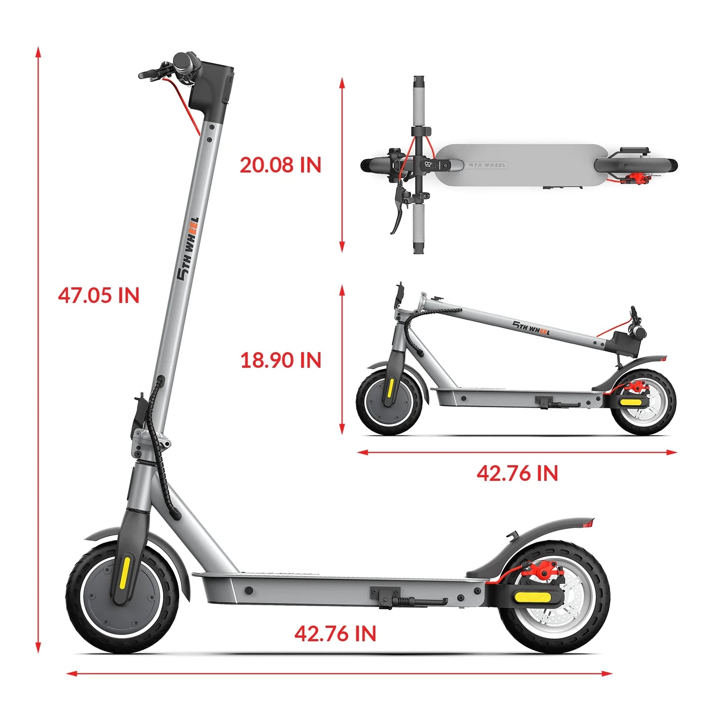 W09S 350W Electric Scooter with Turn Signal, 8.5” Solid Tires, 18Mph & 20Miles Range, Folding Commuting E-Scooter for Adults with APP Control