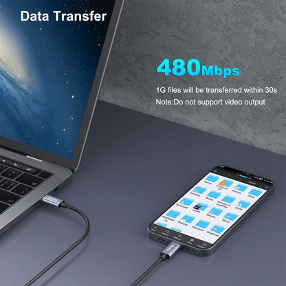 USB C Fast Charging Cable(100W 6.6Ft), Tangle-Free Silicone USB C Cable, Aluminum Shell