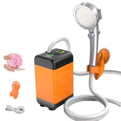 Outdoor Camping Shower, Electric Rechargeable Portable Camping Shower for Camping, Hiking, Traveling