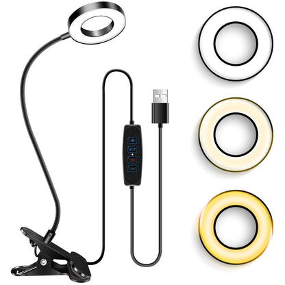 Selfie Ring Light with Cell Phone Holder Stand for Live Stream/Makeup LED Camera