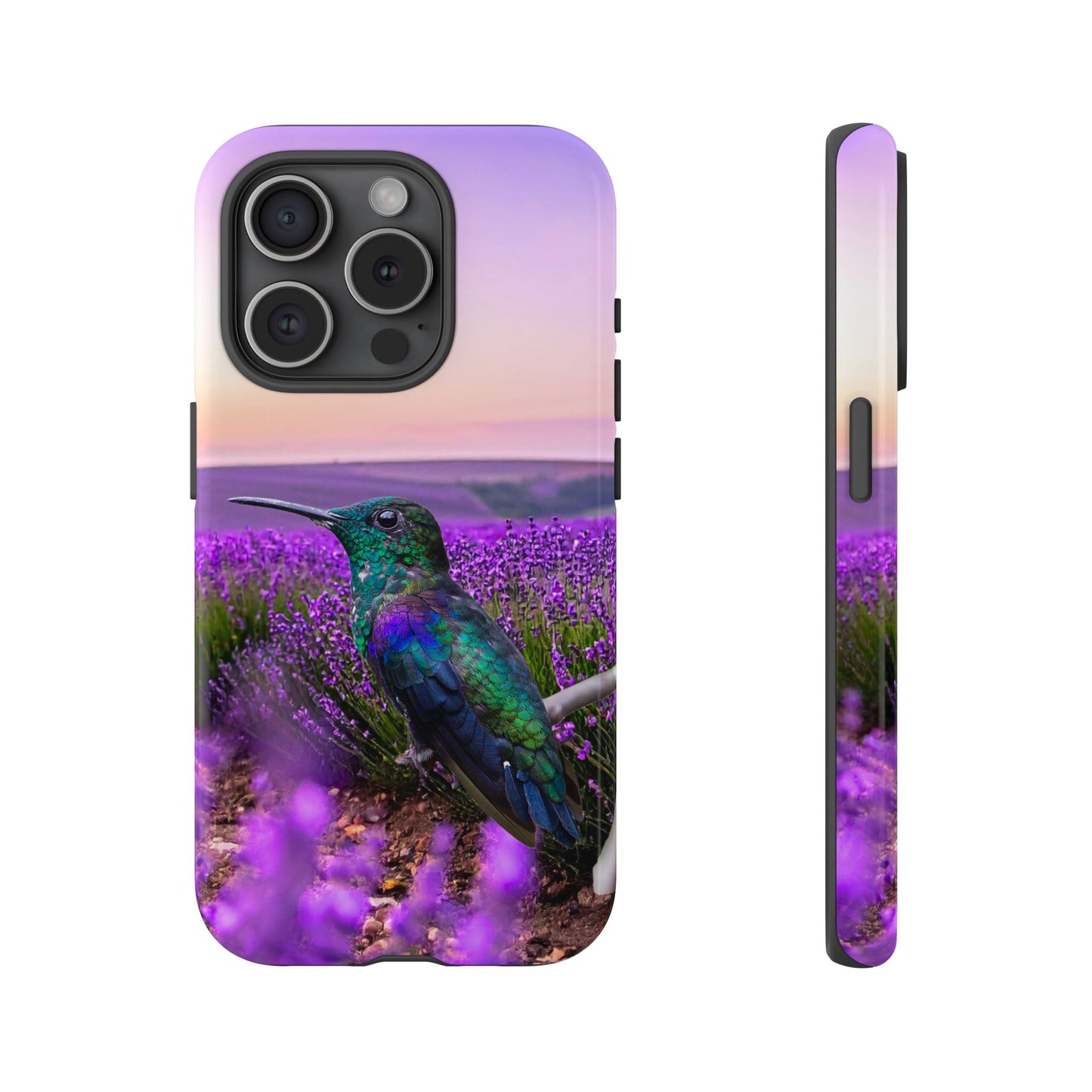 Protective Phone Case – Hummingbird Reverie