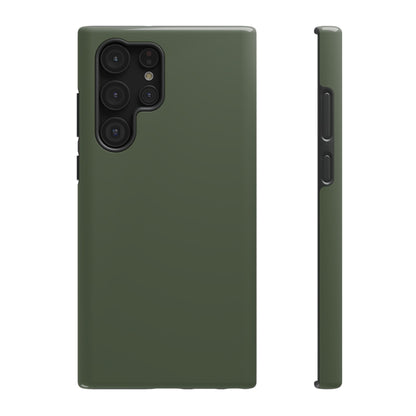 Impact-Resistant Phone Case — Military Green Protective Shockproof Cover