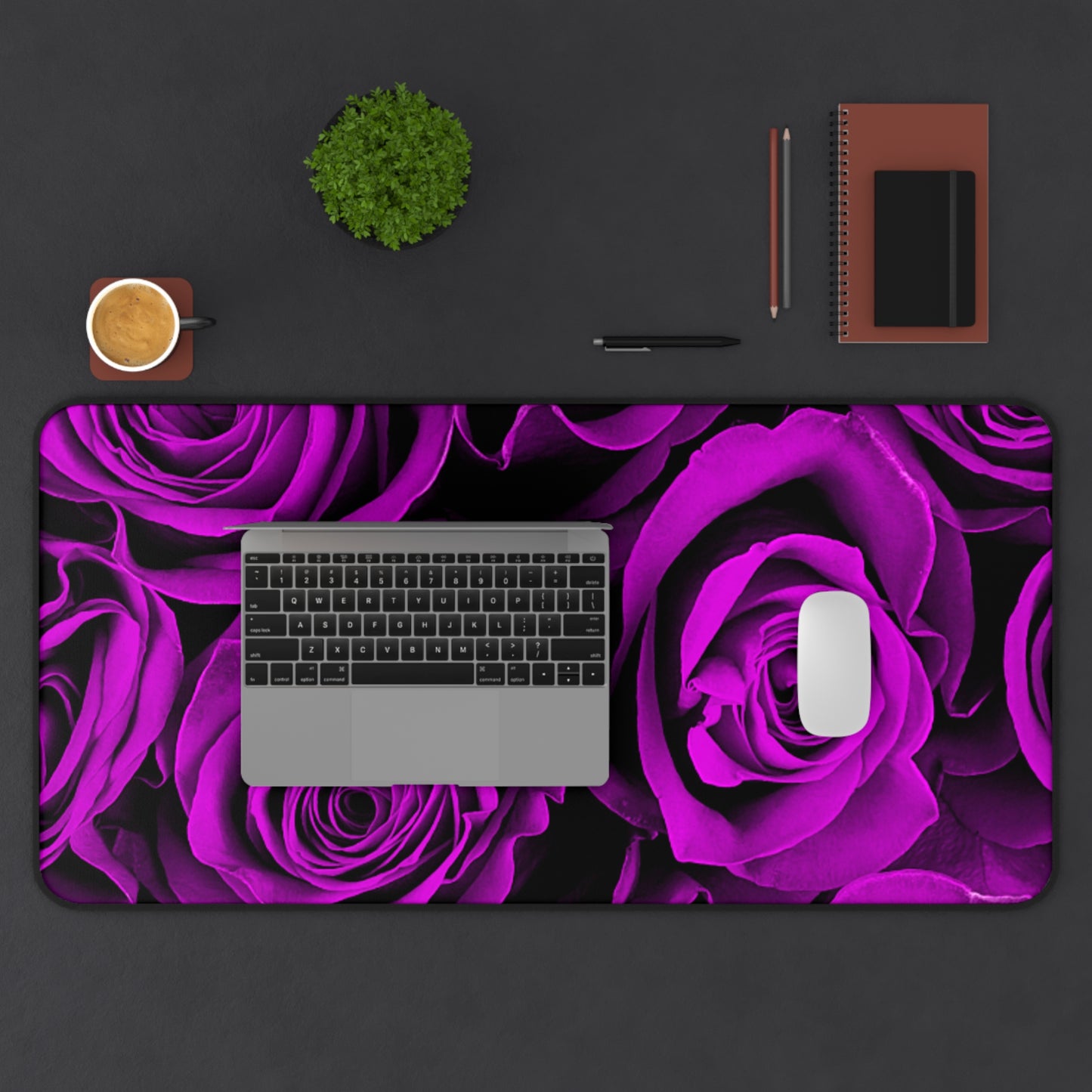 Desk Mat – Amethyst Roses