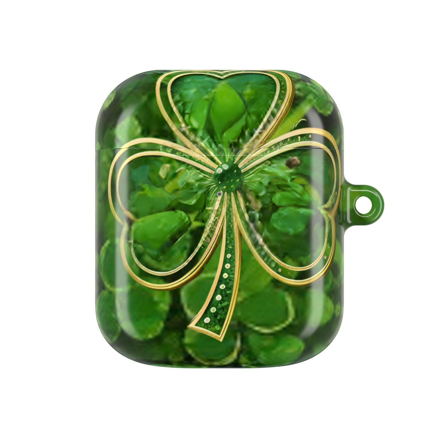 Earbud Case Cover – Lucky Clover Shamrock Kiss