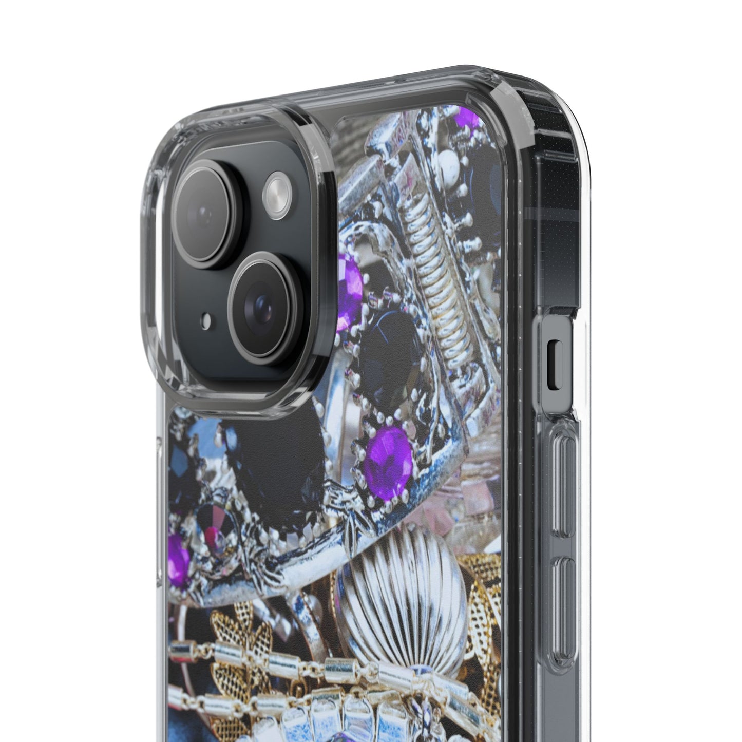 Clear Phone Case – Chrome Jewel