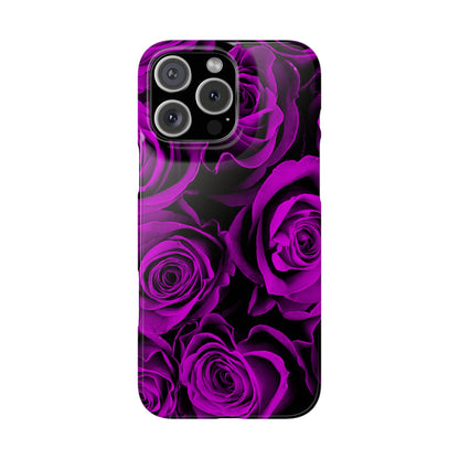 Slim Phone Case – Amethyst Roses