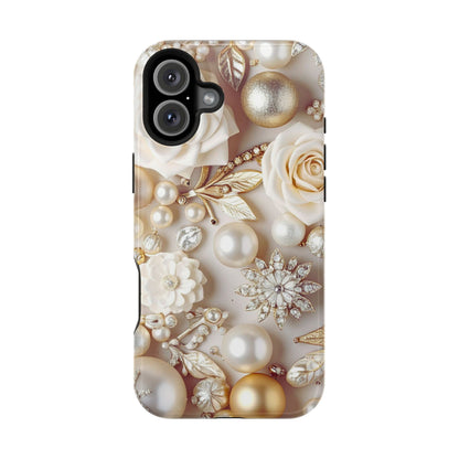Wireless-Charging Compatible Case – Ivory Opulence