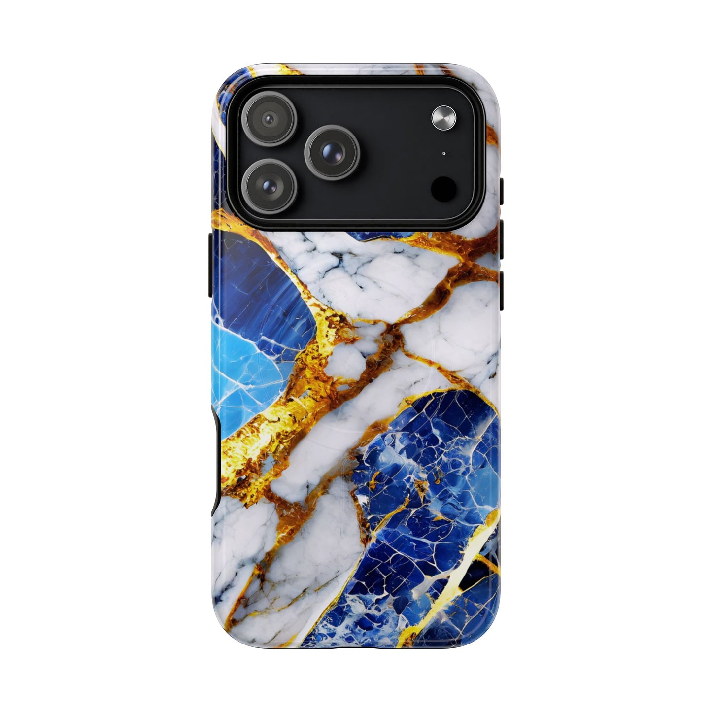 Protective Magnetic Phone Case – Sapphire Veins