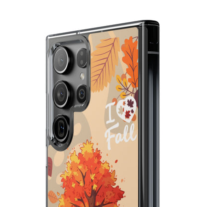 Clear Phone Case – Fall in Love