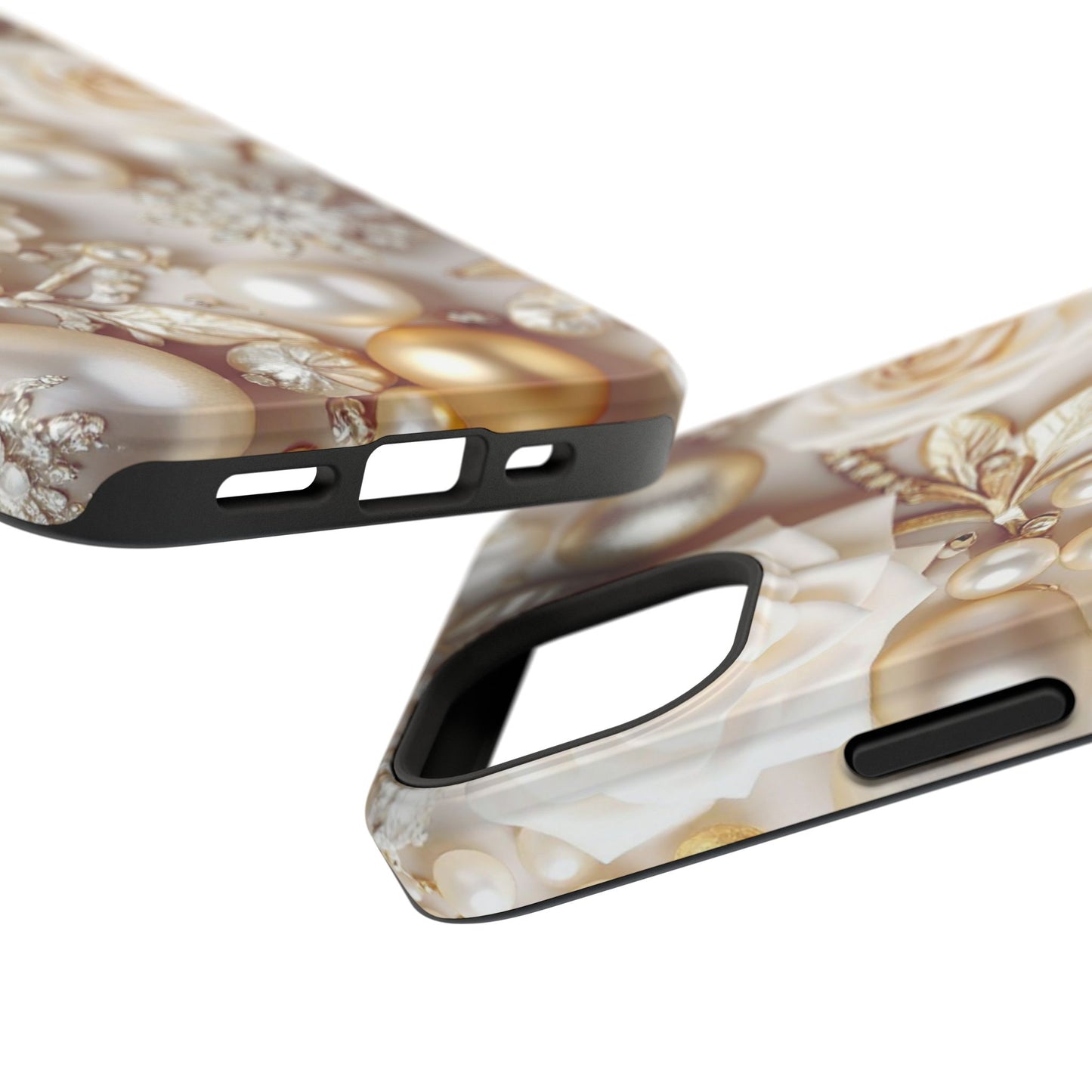 Impact-Resistant Phone Case – Ivory Opulence