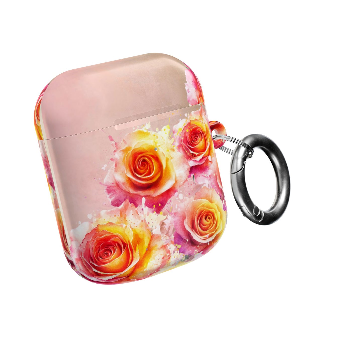 Earbud Case Cover – Sunset Roses