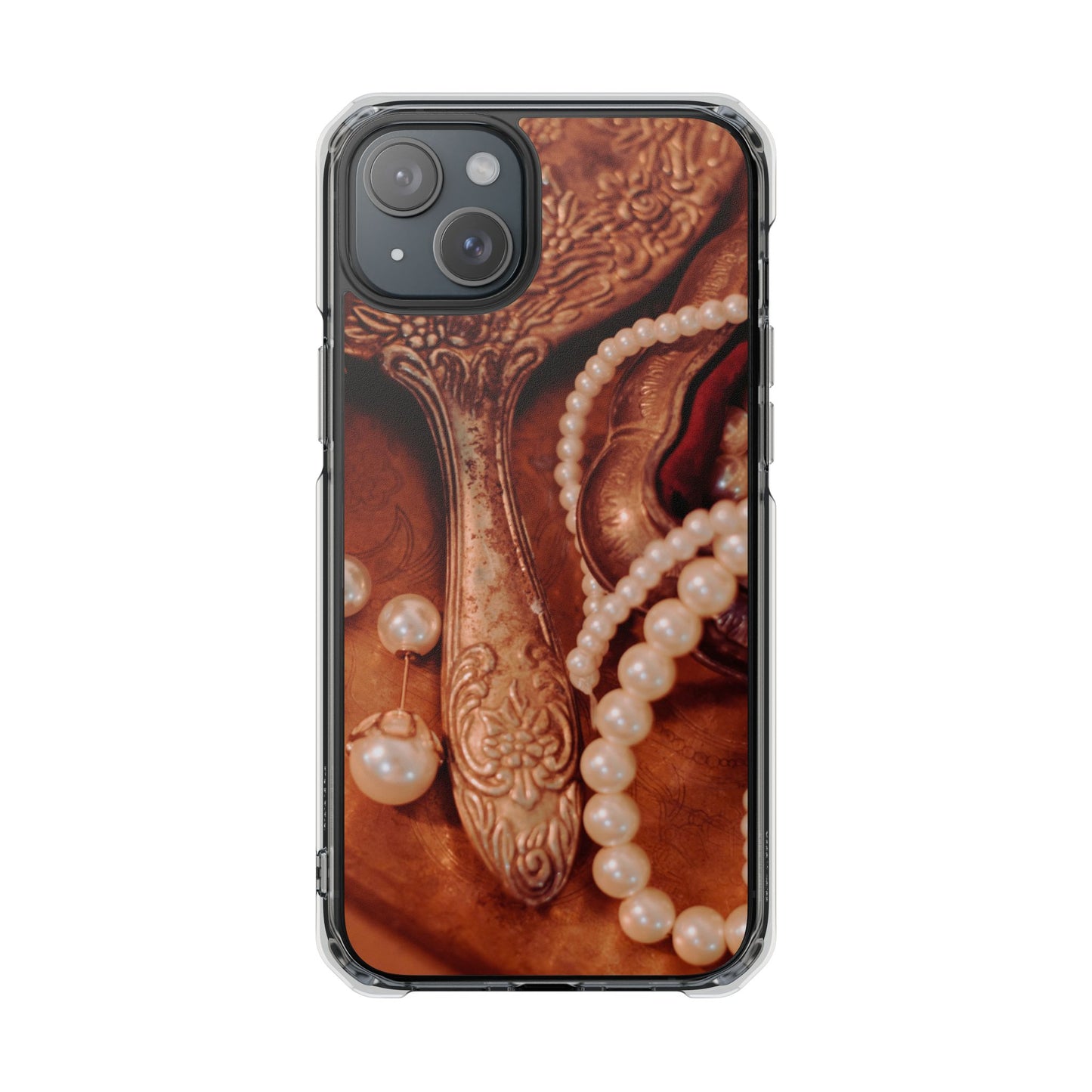 Clear Magnetic Phone Case – Bronze Vanity