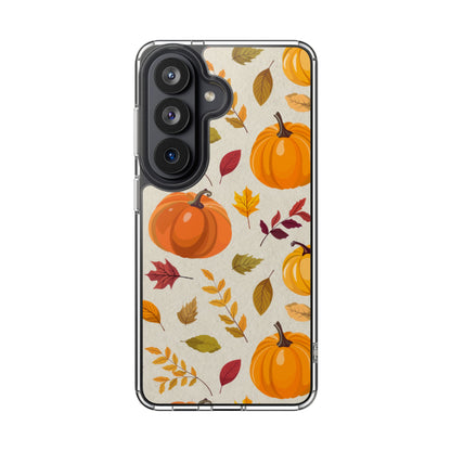 Clear Phone Case – Falling for Pumpkin