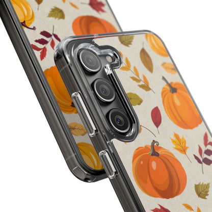 Clear Phone Case – Falling for Pumpkin