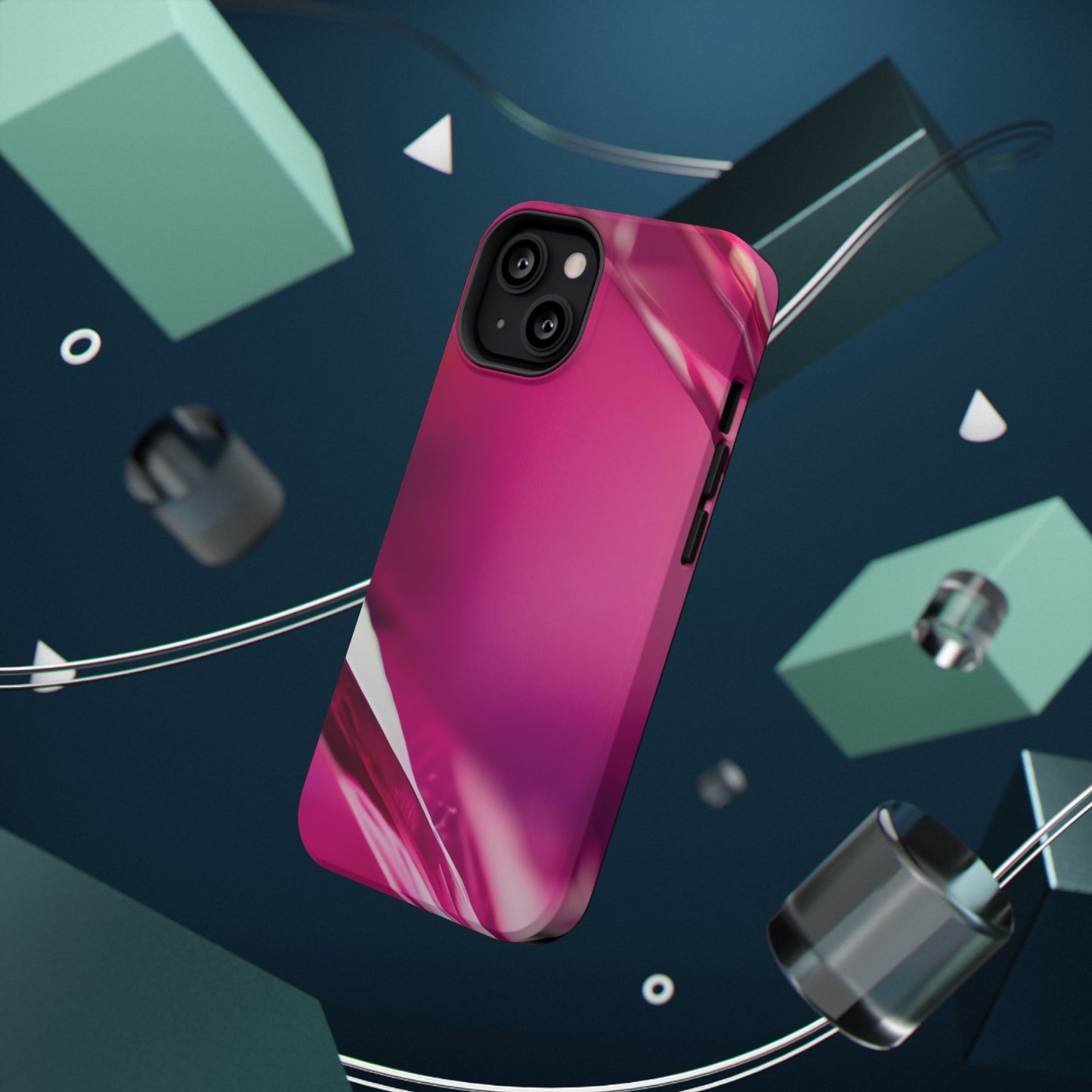 Impact-Resistant Phone Case – Magenta Motion