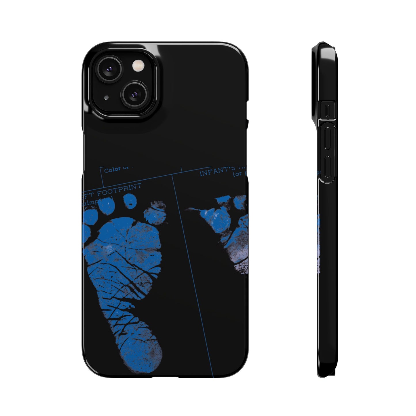 Snap Phone Case – Mom’s Little Blue Footprints