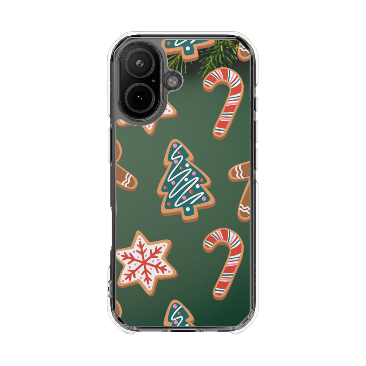 Clear Magnetic Phone Case – Cookie Season – Compatible with iPhone 14–17 Series
