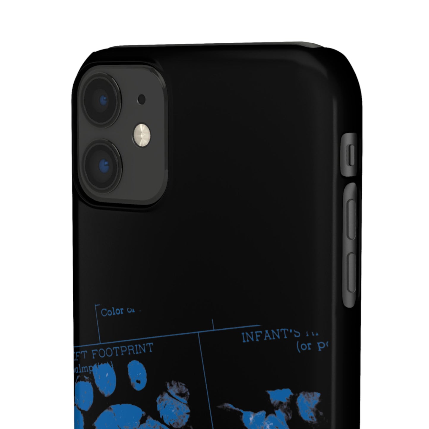 Snap Phone Case – Mom’s Little Blue Footprints